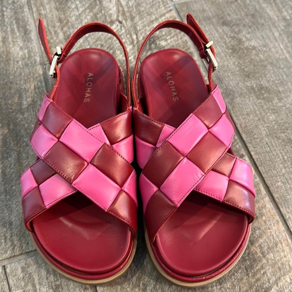 Brand new Alohas Marshmallow Scacchi Platform Sandal